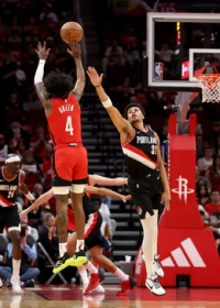 火箭vs开拓者_第1节英文原声回放